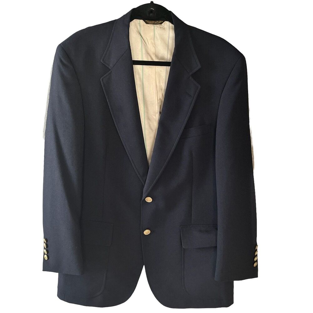 Elegant Black Wimbledon Blazer with Gold Accents